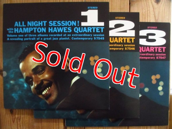 画像1: 3枚セット！ジムホール参加作！■The Hampton Hawes Quartet / All Night Session, Vol. 1 ~ 3 (1)