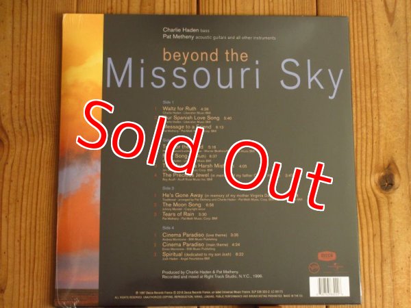 画像2: パットメセニーとチャーリーヘイデンのデュオ名盤がEUアナログリイシュー！■Pat Metheny & Charlie Haden / Beyond The Missouri Sky (Short Stories) (2)