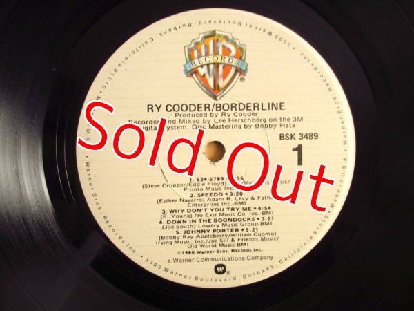 画像3: Ry Cooder / Borderline (3)