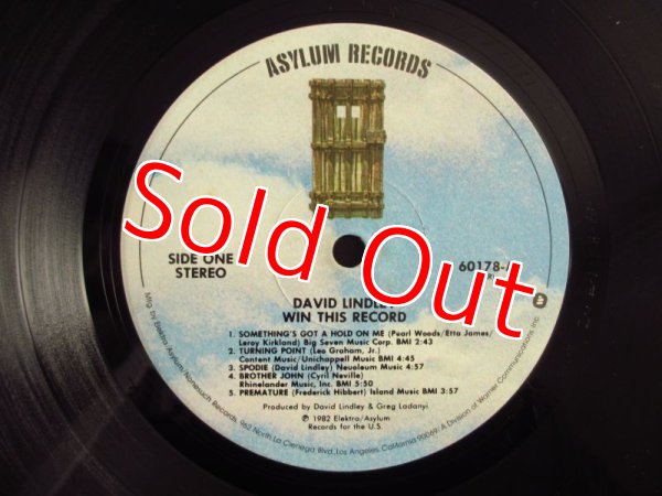 画像3: David Lindley And El Rayo-X / Win This Record! (3)