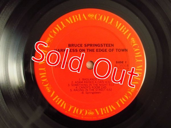画像3: Bruce Springsteen / Darkness On The Edge Of Town (3)