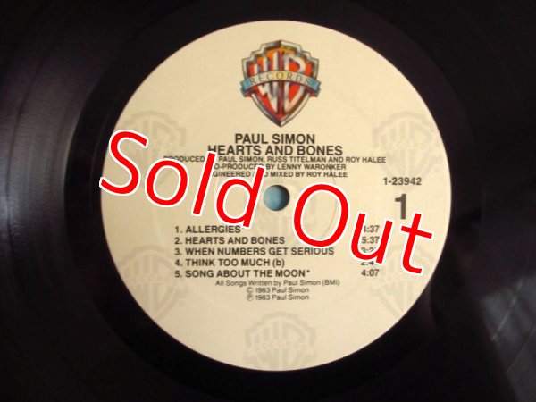 画像3: Paul Simon / Hearts And Bones (3)