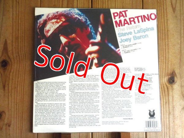 画像2: 未開封デッドストック！■Pat Martino / The Return (2)