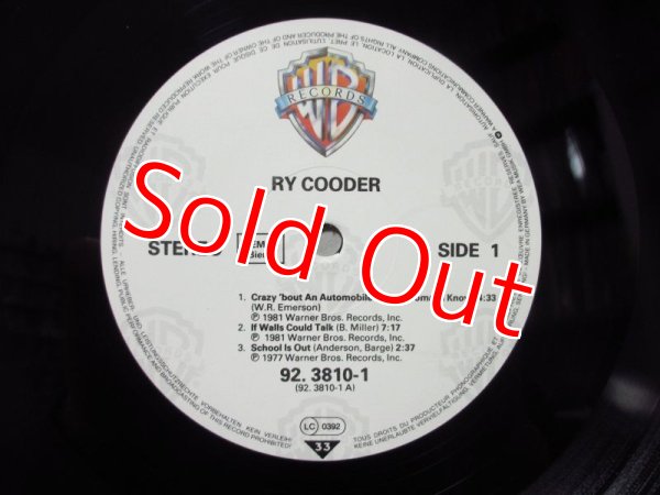 画像3: Ry Cooder / Live (3)