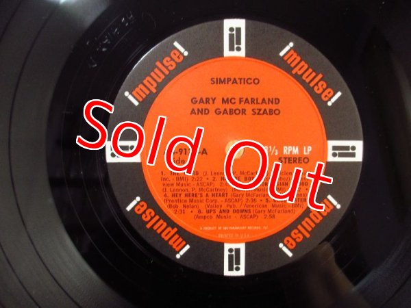 画像4: Gary McFarland, Gabor Szabo / Simpatico (4)