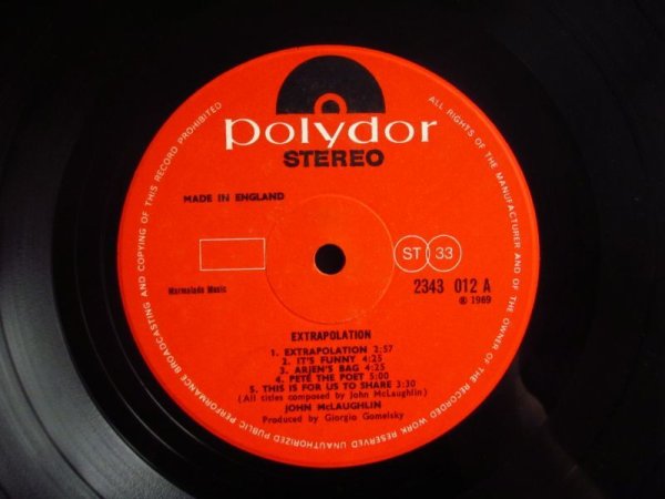 画像3: John McLaughlin / Extrapolation (3)