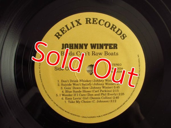 画像3: Johnny Winter / Birds Can't Row Boats (3)