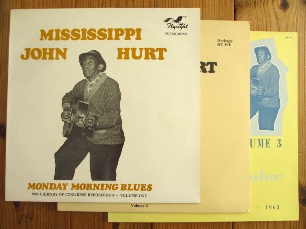 画像1: 3枚セット！■Mississippi John Hurt / Monday Morning Blues, Avalon Blues Volume 2 & 3 (1)