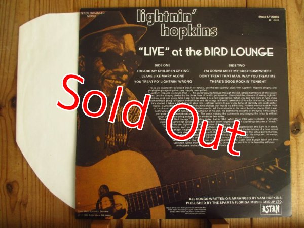画像2: Lightnin' Hopkins / Live At The Bird Lounge (2)