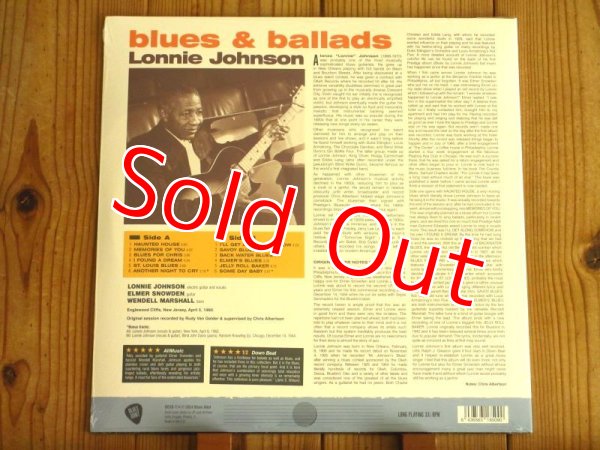 画像2: ロニージョンソンがPrestige Bluesvilleに残した歴史的名盤がアナログリイシュー！■Lonnie Johnson With Elmer Snowden / Blues & Ballads (2)