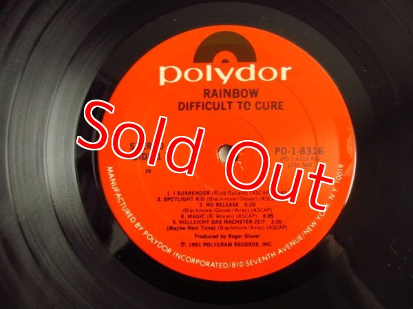 画像3: Rainbow / Difficult To Cure (3)