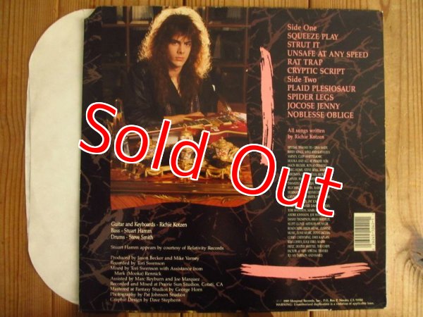 画像2: Rare！テストプレス！■Richie Kotzen / Richie Kotzen (2)