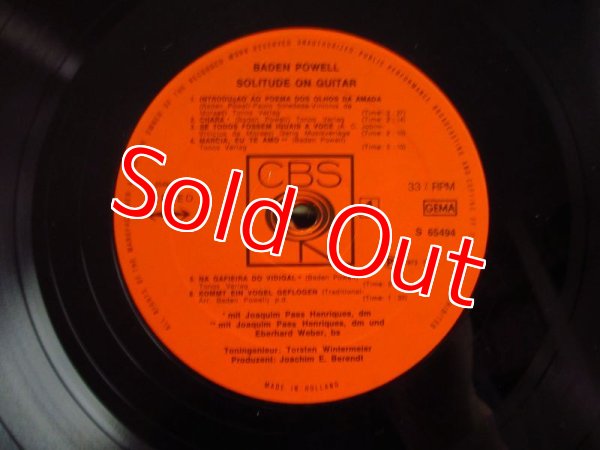 画像3: Baden Powell / Solitude On Guitar (3)