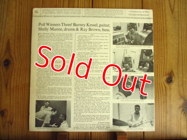 画像2: Barney Kessel, Shelly Manne & Ray Brown / Poll Winners Three! (2)