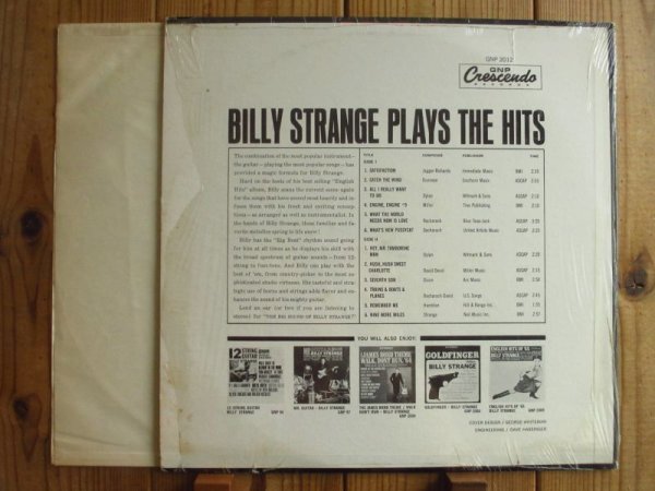 画像2: Billy Strange / Plays The Hits! (2)