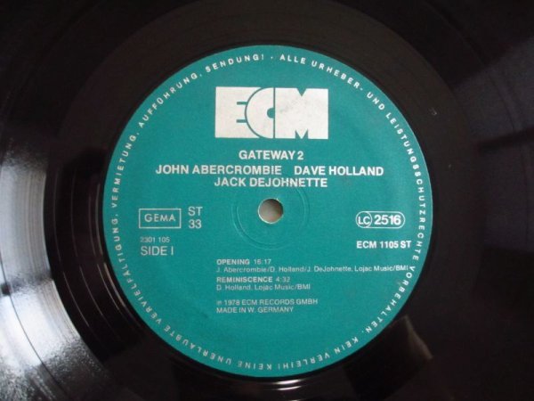 画像3: John Abercrombie - Dave Holland - Jack DeJohnette / Gateway 2 (3)