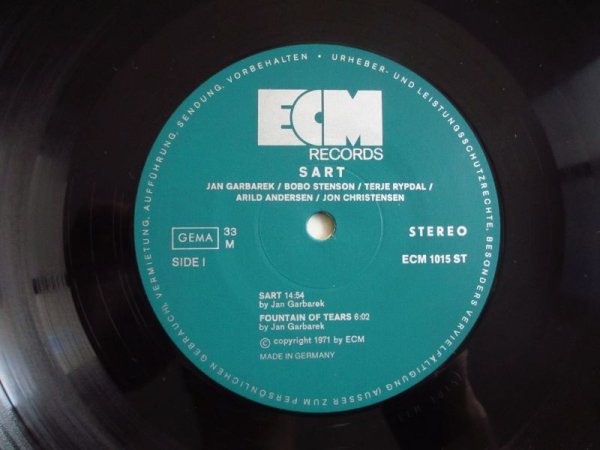 画像3: Jan Garbarek - Bobo Stenson - Terje Rypdal - Arild Andersen - Jon Christensen / Sart (3)