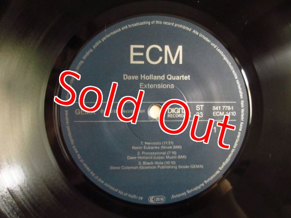 画像3: Dave Holland Quartet / Extensions (3)