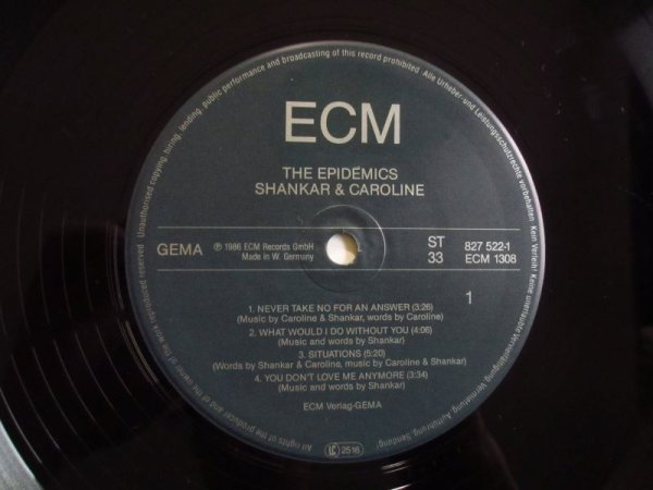 画像3: スティーブヴァイ参加！■The Epidemics : Shankar - Caroline / The Epidemics (3)