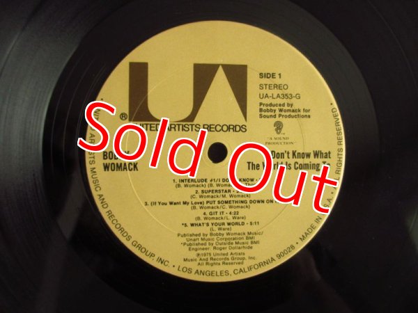 画像3: Bobby Womack / I Don't Know What The World Is Coming To (3)