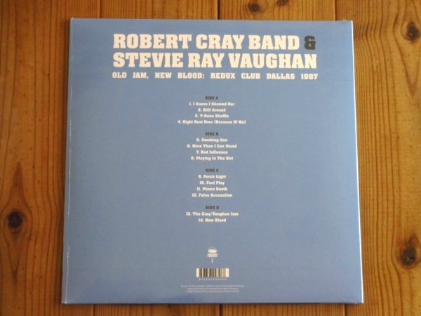 画像2: ロバートクレイとスティービーレイヴォーンによる共演ライブのアナログ盤が入荷！■The Robert Cray Band & Stevie Ray Vaughan / Old Jam, New Blood: Redux Club Dallas 1987 (2)