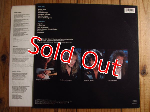 画像2: Yngwie J. Malmsteen's Rising Force / Odyssey (2)