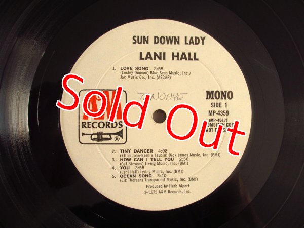 画像3: PROMOオンリーMONOモノラル白ラベル！■Lani Hall / Sun Down Lady (3)
