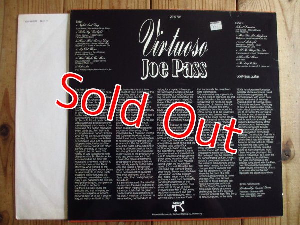 画像2: Joe Pass / Virtuoso (2)