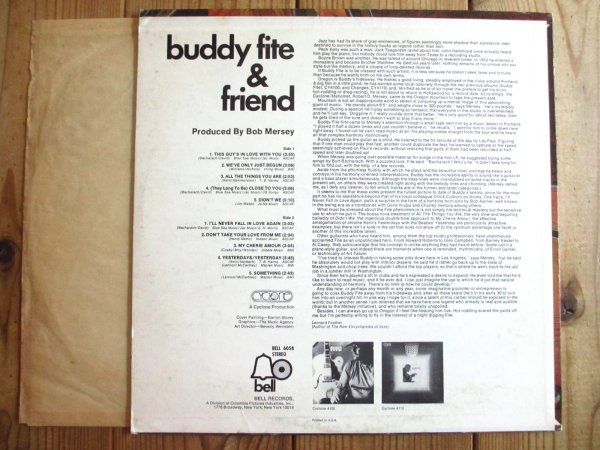 画像2: Buddy Fite / Buddy Fite And Friend (2)
