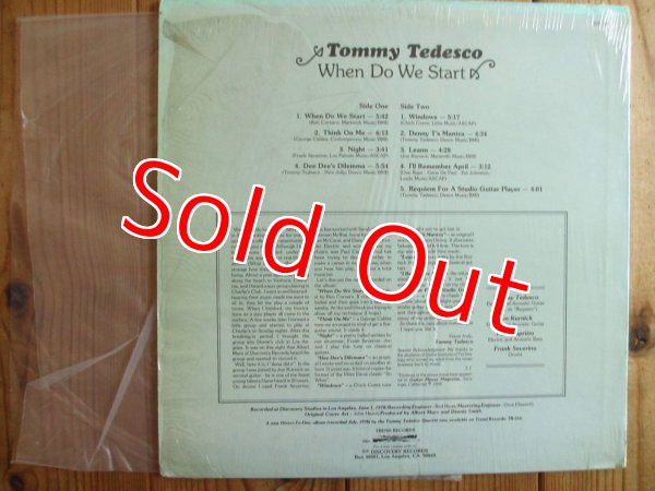 画像2: Tommy Tedesco / When Do We Start (2)