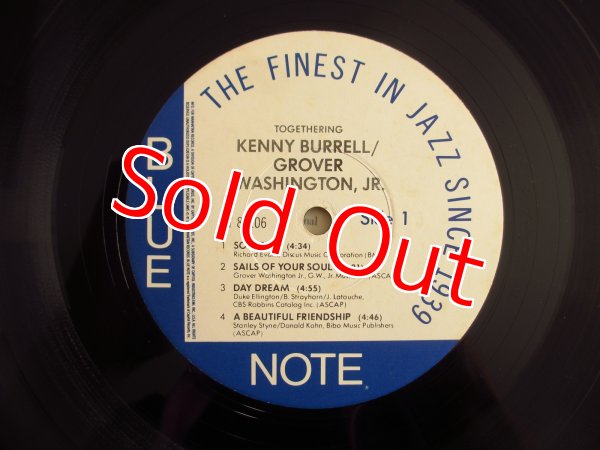 画像3: Kenny Burrell & Grover Washington Jr. / Togethering (3)