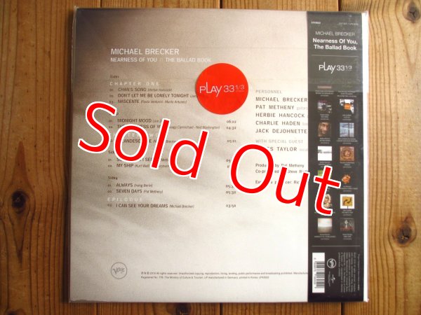画像2: パットメセニーによるプロデュース作品！■Michael Brecker / Nearness of You: The Ballad Book (2)