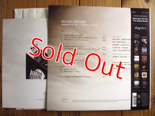 画像4: パットメセニーによるプロデュース作品！■Michael Brecker / Nearness of You: The Ballad Book (4)