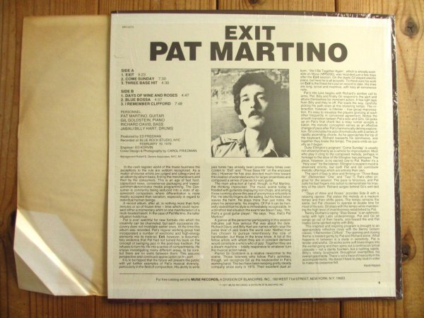 画像2: Pat Martino / Exit (2)