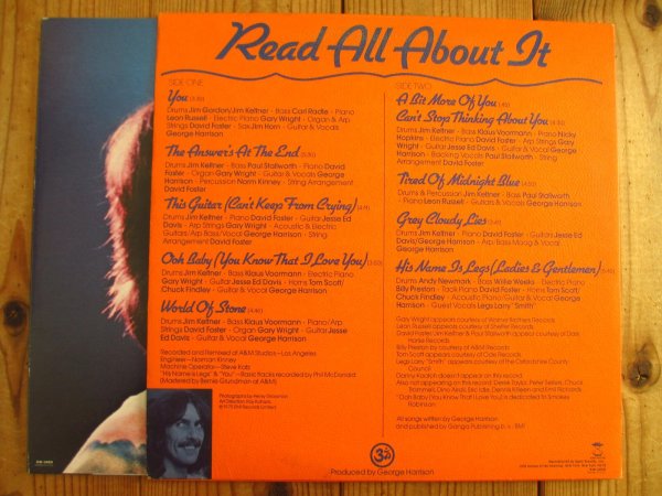 画像2: George Harrison / Extra Texture (Read All About It) (2)