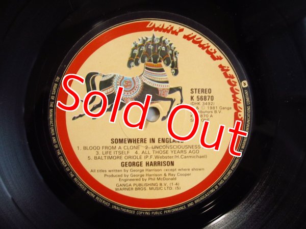 画像3: George Harrison / Somewhere In England (3)