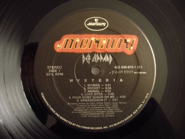 画像3: Def Leppard / Hysteria (3)