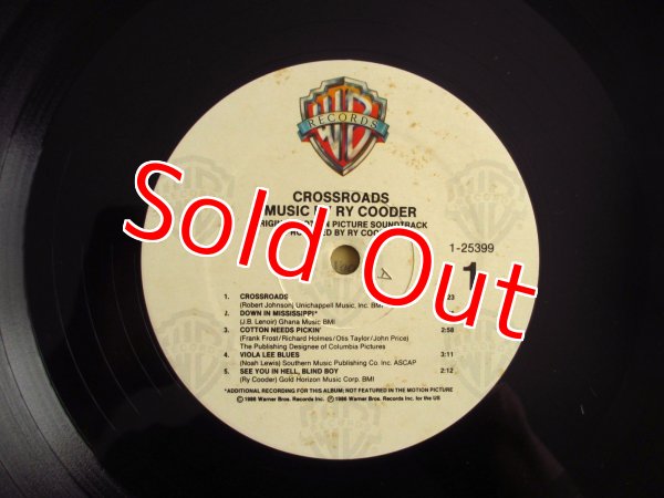 画像3: Ry Cooder / Crossroads (Original Motion Picture Soundtrack) (3)