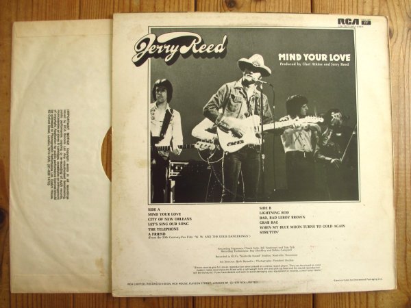 画像2: Jerry Reed / Mind Your Love (2)