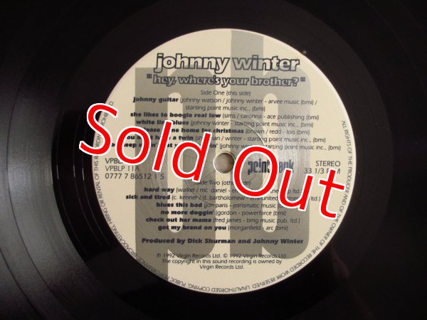 画像3: Johnny Winter / Hey, Where's Your Brother? (3)