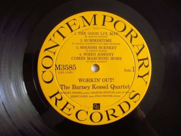 画像3: Barney Kessel Quartet / Workin' Out (3)