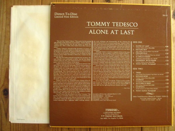 画像2: Tommy Tedesco / Alone At Last (2)