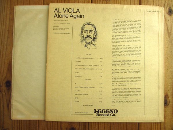 画像2: Al Viola / Alone Again (2)