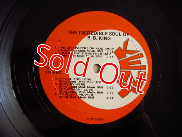 画像4: B.B. King / The Incredible Soul Of B.B. King (4)