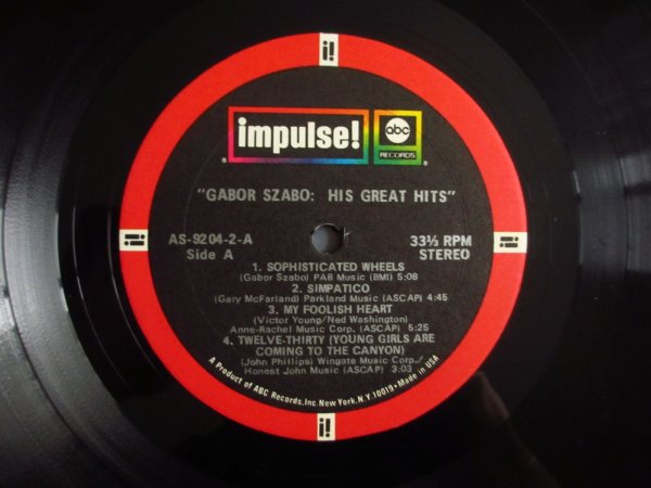 画像5: Gabor Szabo / His Great Hits (5)
