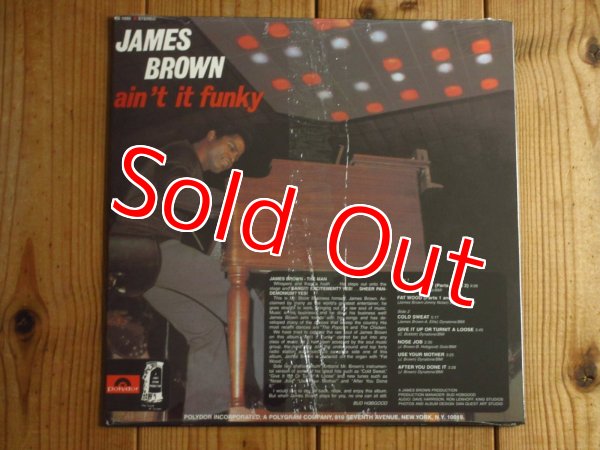 画像2: ファンクの帝王ジェイムスブラウンによる1970年インストファンク傑作がアナログ盤で入荷！■James Brown And The James Brown Band / Ain't It Funky (2)