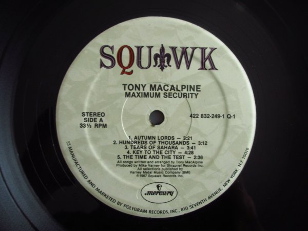 画像3: Tony MacAlpine / Maximum Security (3)