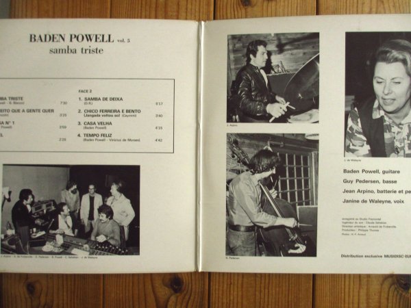 画像2: Baden Powell / Vol.5 - Samba Triste (2)