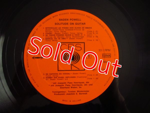 画像3: Baden Powell / Solitude On Guitar (3)