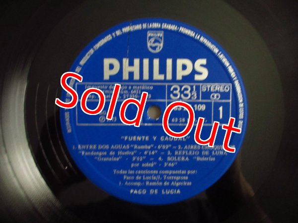 画像3: Paco De Lucia / Fuente Y Caudal (3)